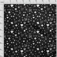 thumbnail image 4 of oneOone Polyester Spandex Black Fabric Doodle Craft Projects Decor Fabric Printed By The Yard 56 Inch Wide, 4 of 4