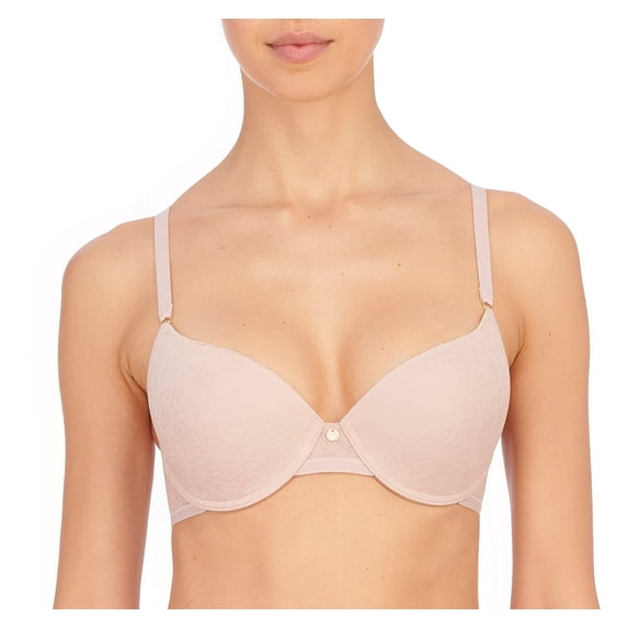 Natori's Women Sheer Jacquard Full Fit Contour Underwire Bra (Honey Blush, 32DDD)