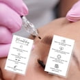 thumbnail image 5 of Microblading Aftercare Instruction Cards  50 Pack  2 x 3.5 inch Business Card  Microblading Supplies Minimalist Neutral Plain Simple  Black and White Design, 5 of 9