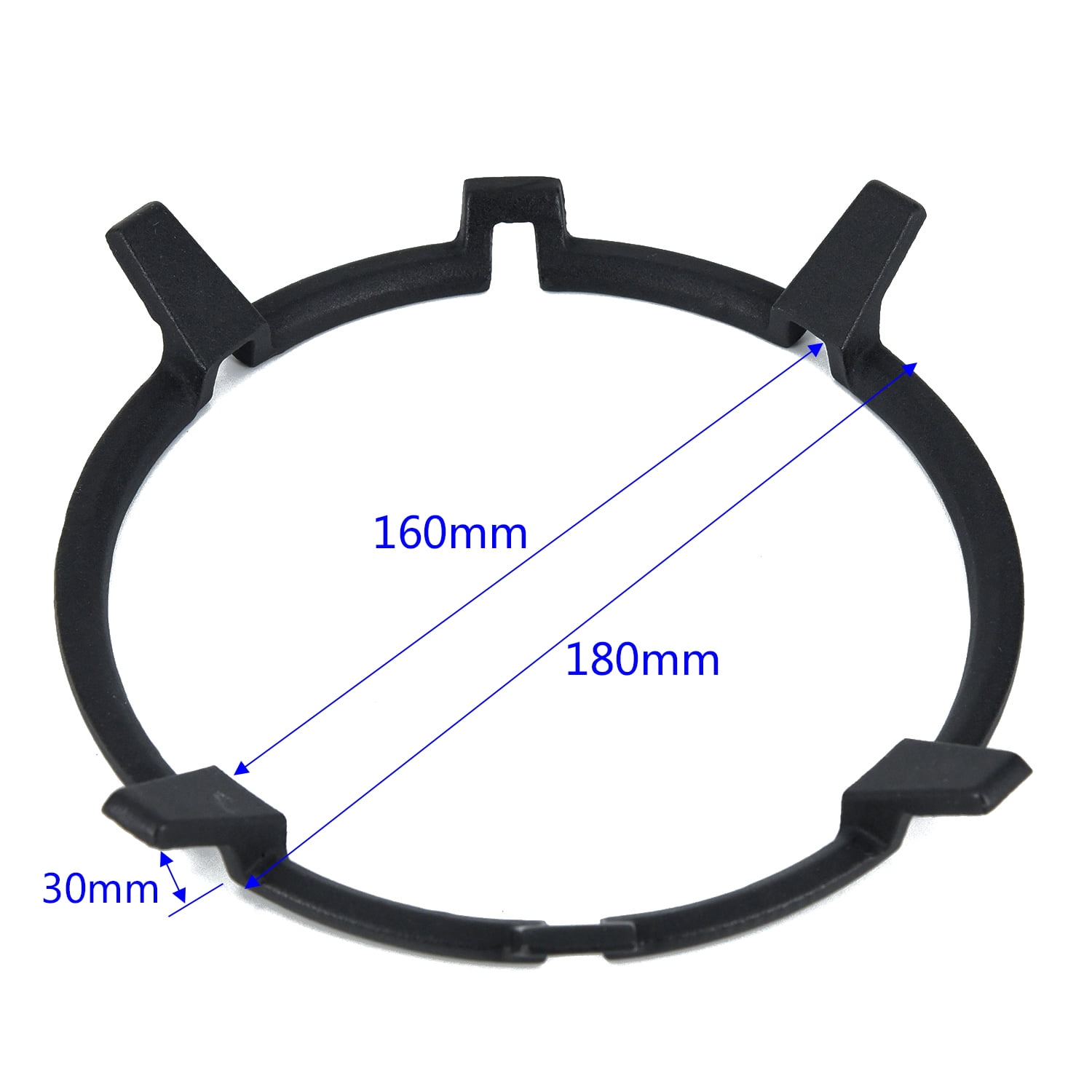 Universal Cast Iron Wok Pan Support Rack Ring For Burners Gas Hob & Cooker Black