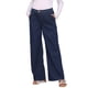 thumbnail image 1 of Jeans de maternidad para mujer INSPIRE CHIC, con cintura elástica, pierna ancha, pantalones de mezclilla largos y sueltos para el embarazo, con bolsillos, color azul profundo S, 1 of 6