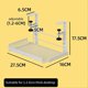 thumbnail image 2 of Under desk cable management tray, workstation storage, style 1, 2 of 5