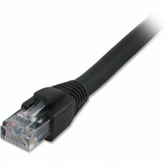 Comprehensive Cat6 Snagless Solid Shielded Black Patch Cable 35ft