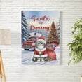 thumbnail image 2 of Santa is Coming American Shorthair Merry Christmas Xmas Noel Truck Tree Vertical Matte Canvas Poster Cat Lover Kitten Owner Gifts Wall Art Home Decor - 02023, 2 of 5