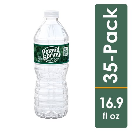 POLAND SPRING Brand 100% Natural Spring Water, 16.9-ounce plastic bottles (Pack of 35)