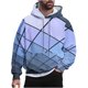 thumbnail image 2 of Sudadera con capucha para hombre, estilo casual, con cuello redondo, estampado, manga larga, blusa de poliéster, 2 of 6
