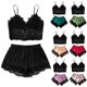 thumbnail image 2 of 1 Conjunto de ropa de dormir para mujer, camisón de encaje informal a la moda Sexy, conjunto de lencería, conjunto de pantalones cortos, picardías, pijama, ropa interior para mujer xuanjing  unisex, 2 of 2