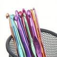 thumbnail image 6 of 8pcs Aluminum Oxide Crochet Knitting Tools Colorful Single Crochet Sweater Needles Aluminum Crochet Needles, 6 of 7
