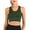 Green, variant on FANNYC 1/2 Pcs High Impact Sports Bra For Women Mesh Openwork Bra Athletic Workout Tank Tops Longline Yoga Tops Stretch Padded Racerback Sports Bras For Running Active Gym Fitness