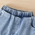 thumbnail image 6 of Casual Suit for Girls Floral Print Sleeveless Denim Jacket Pants Two Piece Girls Summer Clothes,Blue,Size 6 -7 Years, 6 of 6