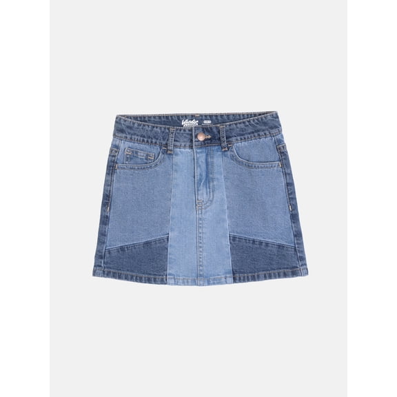 Wonder Nation Girls Denim Skirt, Sizes 4-18