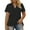 Black, variant on ZQGJB Plus Size Summer Tops for Women Collared V Neck Polo Shirts Flowy Tunics Trendy Short Sleeve Basic Tees Fashion Business Work Blouses Gray XL