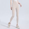 thumbnail image 2 of Sevevn Women Fleece Lined Leggings High Waist Thermal Yoga Pants Thick Warm Stretch Workout Tights for Fall Winter Outdoor Wear White XXXL, 2 of 3