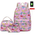 thumbnail image 1 of Juego De 3 Mochilas De Dinosaurio Para Niñas Y Niños, Mochila Escolar Ligera, Bolsa De Viaje Al Aire Libre Para Niños seitruly  AP008182-04, 1 of 6