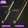 thumbnail image 3 of WWS-2Pcs Fine Line Fluid Writer Paint Applicator Pens with 0.5mm and 0.7mm Stem Tips for Wells, Drawing, Lettering Precision Automotive Paint Touch Up Rock Chip Scratch Repair with Cleaning Tool, 3 of 4