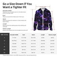 thumbnail image 5 of Gaeub Galaxy Lightning Men's and Women's UPF 50+ Long-Sleeved Sun Protection Clothing, Fishing Shirt Long Sleeve Zip-XX-Large, 5 of 7
