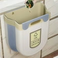 thumbnail image 6 of Kitchen Garbage Bin under $5! CQCYD Hanging Kitchen Trash Can, Foldable Compost Bin, 10L Under Sink Garbage Bin, Cabinet Door Mounted Waste Bin, Space Saving, 6 of 7