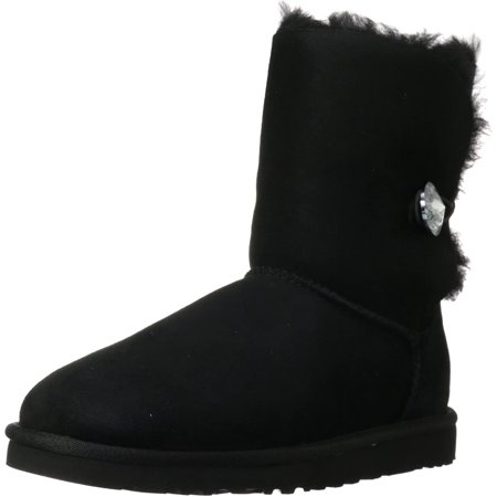 UGG Women's Bailey Button Bling Winter Boot, Black, 7 B US