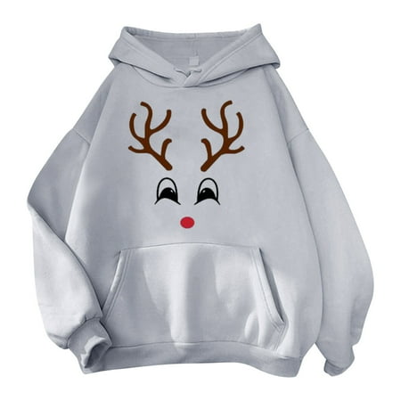 

NECHOLOGY Family Set Christmas Pajamas Christmas Parent Child Suit Casual Long Sleeve Daily Pajama Family Matching Set Suit Grey Small