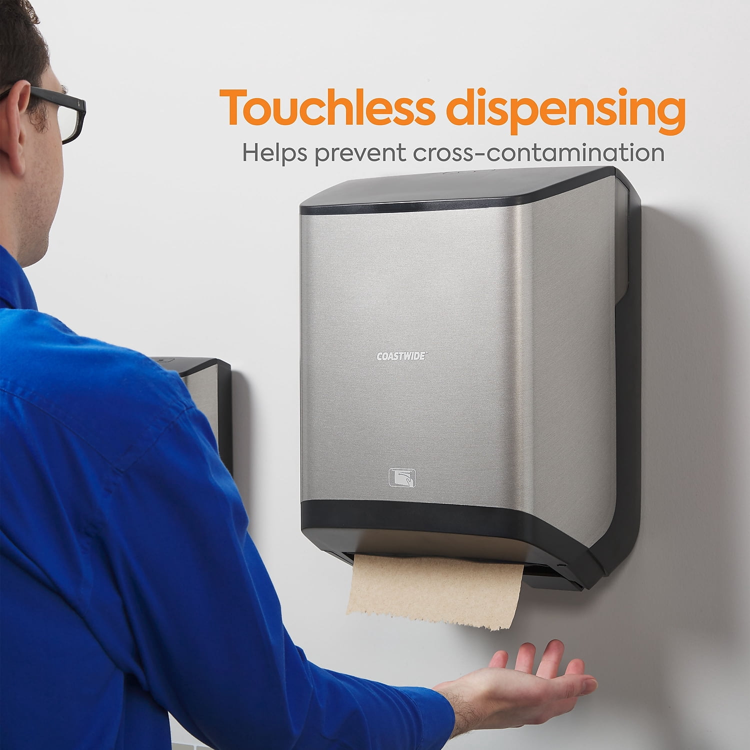 COASTWIDE Automatic Touchless Hardwound Paper Towel Disp CWJAHT-S-CC