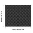 thumbnail image 2 of KFFKFF Winter Garage Door Screen, Dimensions: 8.3x7.15FT, Thermal Insulation Curtain Kit, Crafted from 300D Oxford Fabric with a Magnetic Closure and Weighted Base for Simple Installation, 2 of 9