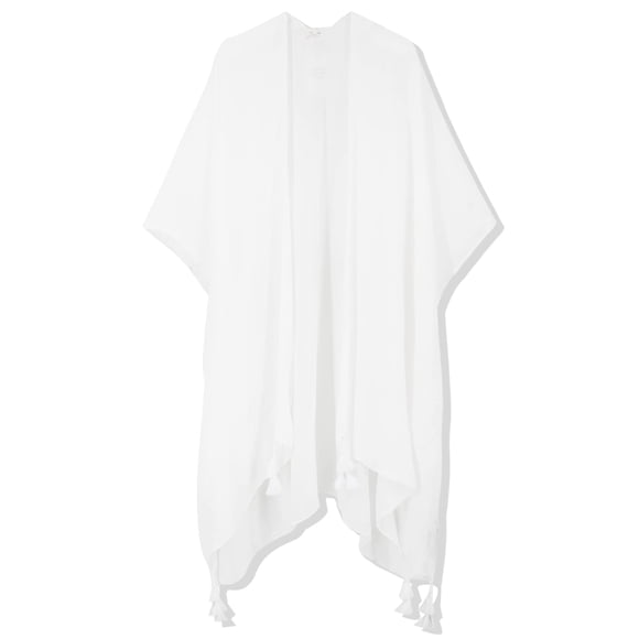 Traje de baño Coverup Breezy Lane Kimonos blancos para mujer