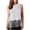 White, variant on Women's Sequin Fringe Casual Top Short Sleeve Crew Neck Pullover Blouse Party Night Out Club Fashion Trendy Comfy Tunic, White S