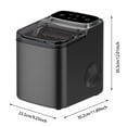 thumbnail image 2 of Dsscvnef Portable Machine à Glaçons de Comptoir Auto-Nettoyante avec Poignée et Glaçons 9 Pcs/6min 26Lbs/24H, Performance Rapide et Durable, Parfaite pour les Réunions à Domicile et en Extérieur, 2 of 8