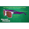 thumbnail image 3 of 10 Sunglasses with Mirror Lenses Pack - Two-Toned Design, UV Protection - Purple, 3 of 8