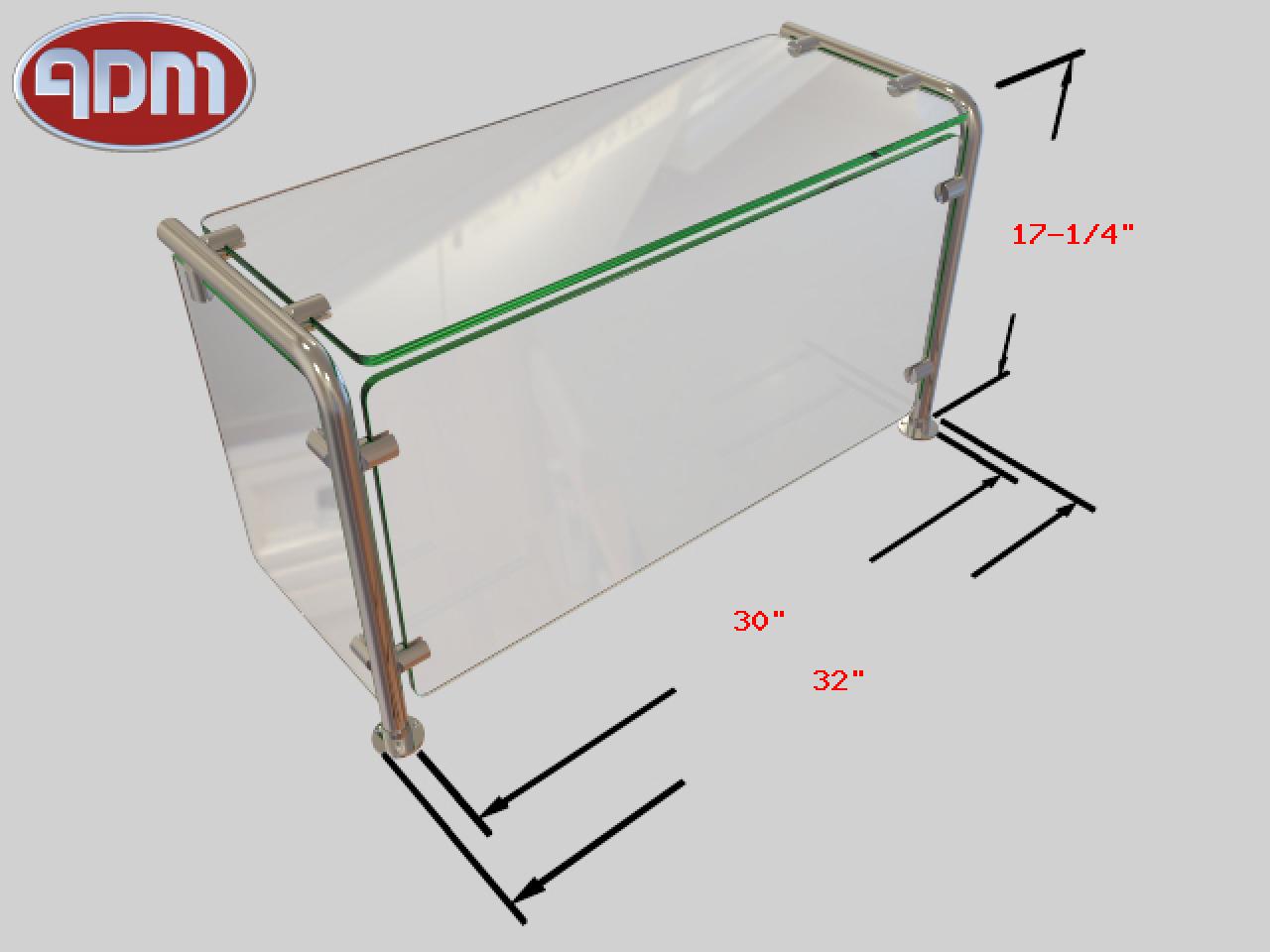 Sneeze Guard ADM Sneezeguards EP11 1BH17F30LP SS