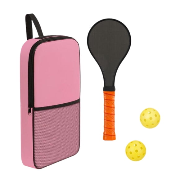 Paleta de entrenamiento de con 2 pelotas de pickleball fibra de carbono liviano portátil premium con raqueta de pickleball de bolsas de Estilo C
