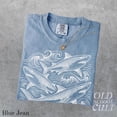 thumbnail image 3 of Shark Trio Ocean Waves Graphic Print T-Shirt | Vintage Marine Wildlife Tee | Retro Sea Adventure Unisex Top, 3 of 6