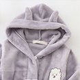 thumbnail image 6 of zuwimk Kids Bathrobe, Toddler Hooded Soft Towel Robe for Girls Boys Terry Cloth Robes Sleepwear(Grey,9-10 Years), 6 of 6