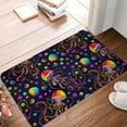 thumbnail image 5 of Haiem Rainbow Jellyfishes Front Door Mat Indoor Outdoor Entrance, Waterproof All-Season, All-Weather Doormat, Durable Flannel Fabric, Fade Resistant, Low Profile, 16x24in, 5 of 9