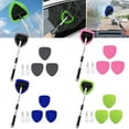 thumbnail image 2 of Visland Windshield Cleaning Tool Car Cleaning Brush Retractable Windshield Cleaning Wand Auto Window Cleaner Microfiber Cloth Car Wash Brush, 2 of 8