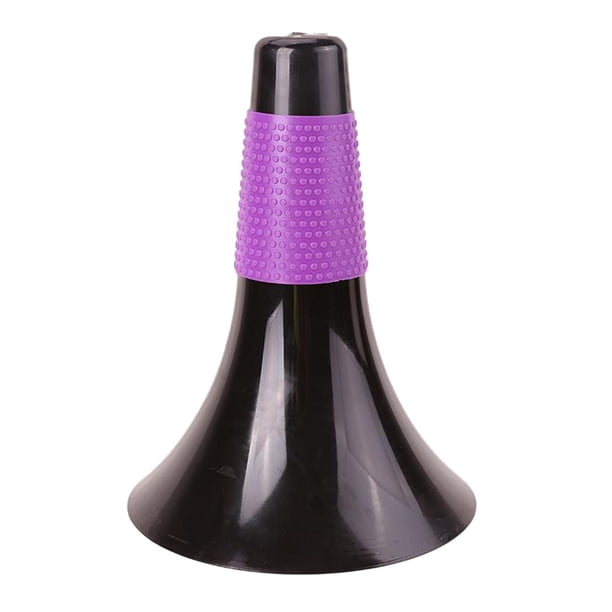 Conos de tráfico de 9 pulgadas, conos de entrenamiento de fútbol para actividades al aire libre patinaje de fútbol Baloncesto de fútbol - Negro púrpura Negro Morado Soledad conos de futbol