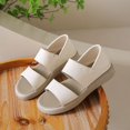 thumbnail image 2 of Sandalias romanas planas Moda de verano Sandalias casuales antideslizantes perezosas de fondo suave, 2 of 6