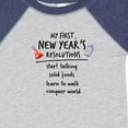 thumbnail image 4 of Inktastic My First New Year's Resolutions Boys or Girls Baby Bodysuit, 4 of 5