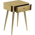 thumbnail image 4 of Meridian Furniture Rylan Table de Nuit en Métal Doré, 4 of 6