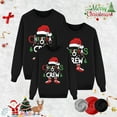 thumbnail image 5 of Holiday Family Matching Christmas Sweatshirt Pullover Outfit Parents and Kids Three Piece Hoodie Set for Family Celebrations, 5 of 5