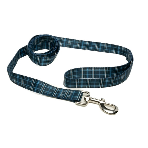 Country Brook Petz® 1 inch Navy Plaid Dog Leash, 4 Foot