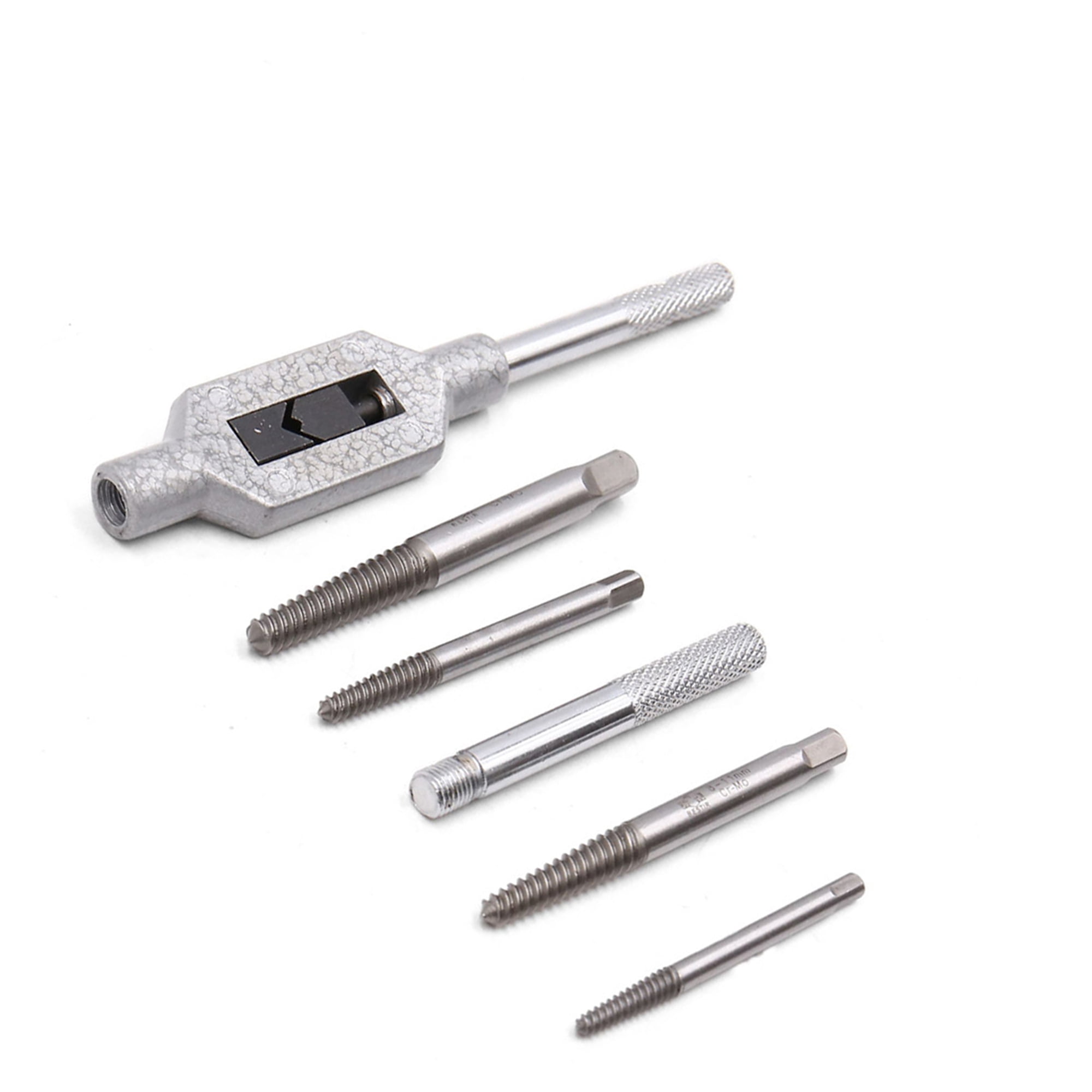 Unique Bargains 6Pcs Broken Damaged Bolt Screw Extractor Set Easy Out Remover Tools