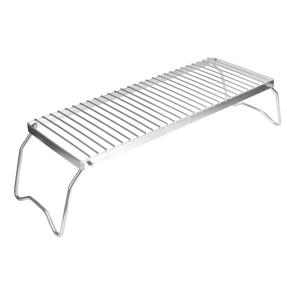 Tbest Folding Campfire Grill Portable Stainless Steel Barbeque Cooking Rack Grate Grid Outdoor Ingredients Heat A Meal Or Grill Food For Backpacking Field Trips