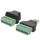 thumbnail image 1 of Enchufe Macho Hembra RJ45, Adaptador Macho Hembra RJ45 A 8 Pines, Enchufe Hembra Macho De Plástico A Tornillo AV Puertos De Vídeo RJ45 Para Red, 1 of 7