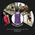 thumbnail image 7 of Gukieu Purple Glitter Print Women's Quick-drying Fitness Vest, Round Neck Sleeveless Fitness T-shirt, Suitable for Yoga, Sports-XX-Large, 7 of 7