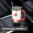 thumbnail image 7 of 40 OZ Strawberry Cute Travel Mug Gifts for Women Men Birthday Coffee Cup Gifts for Boyfriend Insulated Stainless Steel Cup with Handle, 7 of 7