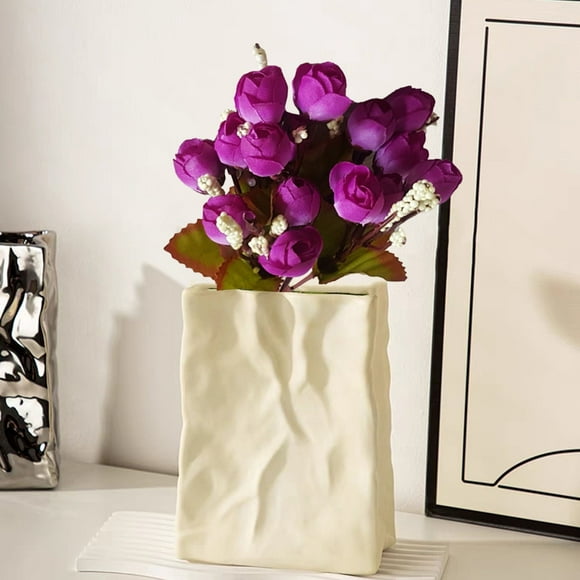 High-End Artificial Flowers Chamomile Collection 5 Forks 15 Flower Heads Home Decor Faux Blossoms Delicate Design Lifelike Petals Durable Ambiance,Purple