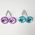 thumbnail image 4 of Ganchos para cortina de ducha, 12 piezas Ganchos para cortina de baño con diamantes de imitación acrílicos Ganchos de ducha decorativos para baño, cortinas y forro azul Jormftte LRWJ060-4, 4 of 6