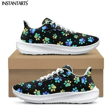 Casaul Dog Paw Mesh Running Sneakers for Women Man Lightweight Walking Sneakers Classic Breathable Tennis Zapatos