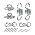 thumbnail image 2 of Hamaca Silla para colgar Hardware Techo Montaje en pared 304 Acero inoxidable Suspensión giratoria para correas de entrenamiento Hamacas , 2 uds ojo de almohadilla DYNWAVEMX gancho para hamaca, 2 of 8
